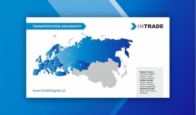 Разработка презентации для логистической компании INTRADE